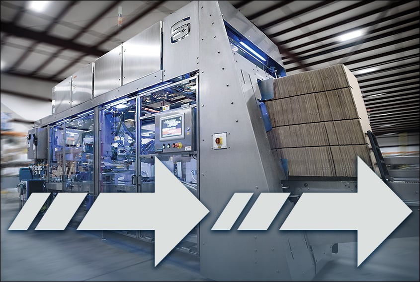 Schneider high speed horizontal case packer